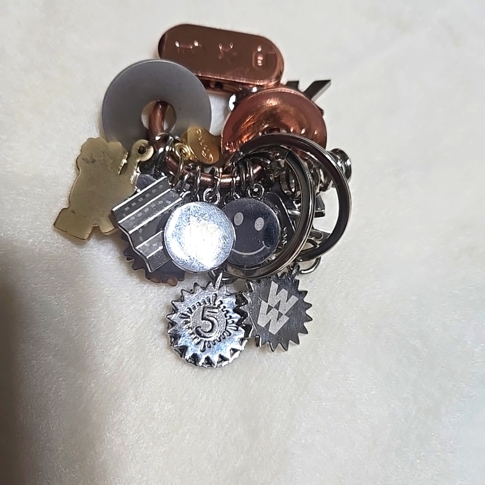 WEIGHT WATCHERS Keychain Fob Key Ring Hangtag 21 Charms